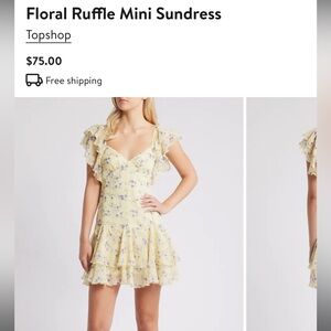 TOPSHOP Floral Dress